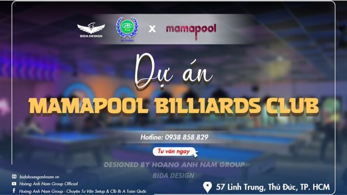 Dự án thi công lắp đặt CLB Billiards Mamapool