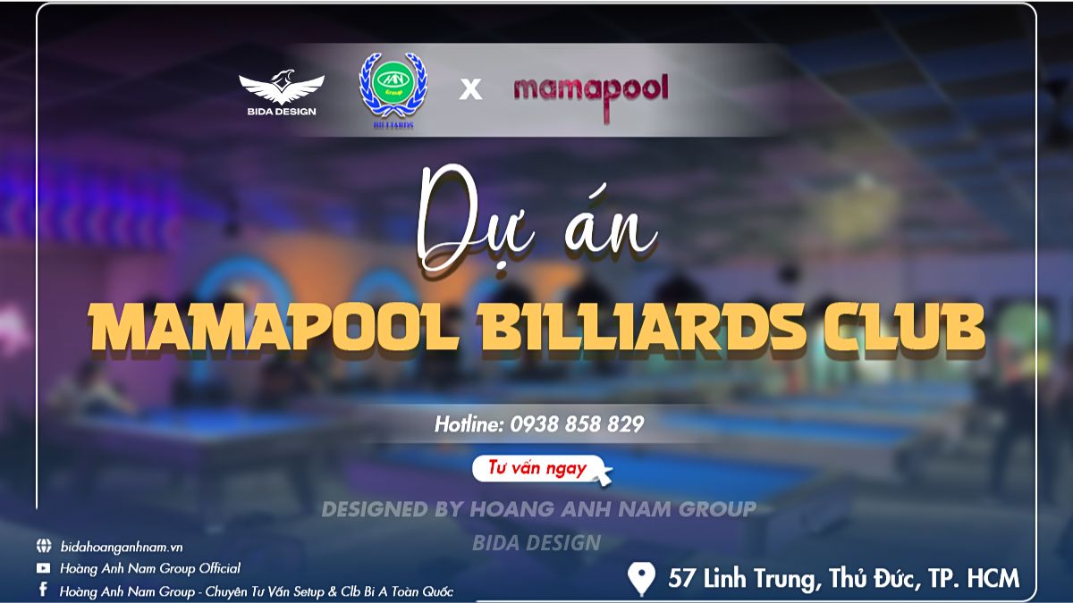 Dự án thi công lắp đặt CLB Billiards Mamapool