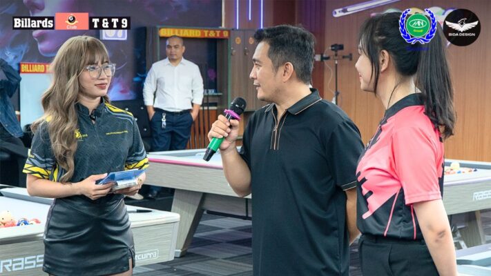 Giao lưu cùng cơ thủ Bích Trâm vàThanh Lực