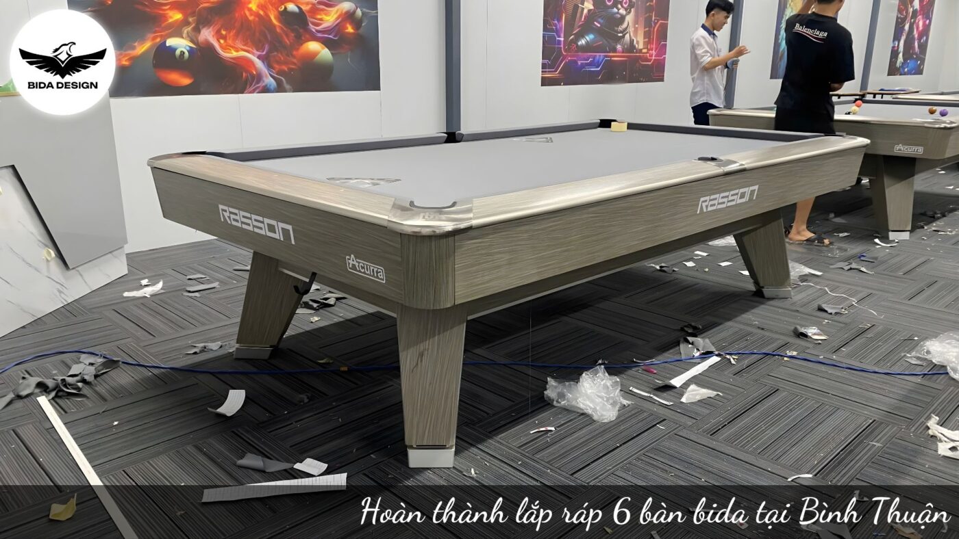 Hình ảnh thực tế, lắp ráp bàn tại Câu lạc bộ | Bida Design