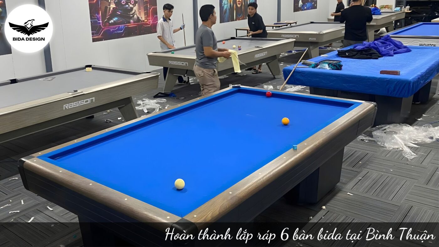 Hình ảnh thực tế, lắp ráp bàn tại Câu lạc bộ | Bida Design