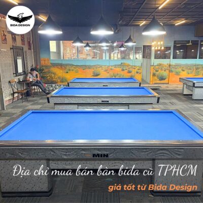 Địa chỉ mua bán bàn bida cũ TPHCM giá tốt từ Bida Design