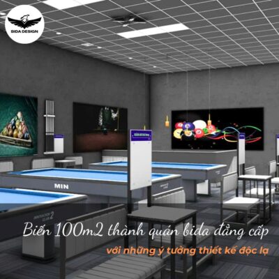 Thiết kế quán bida 100m2