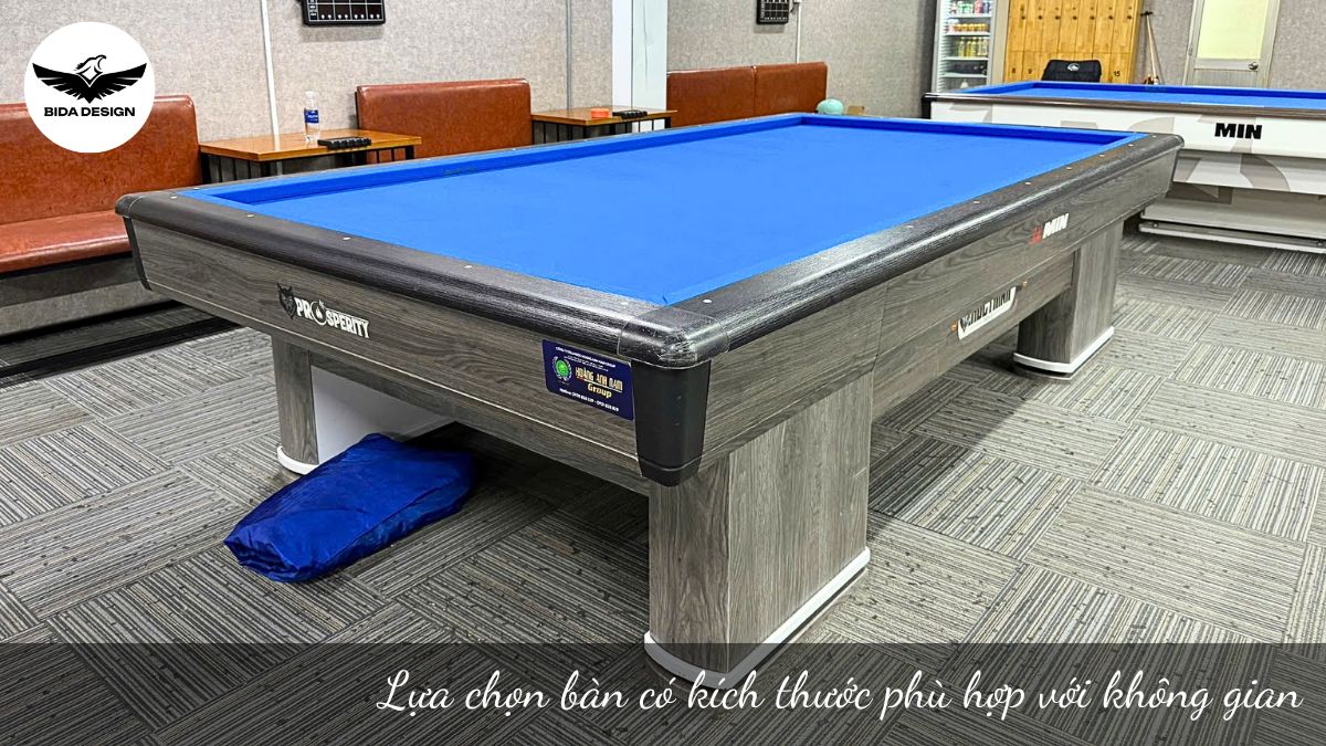 Lựa chọn bàn có kích thước phù hợp với không gian