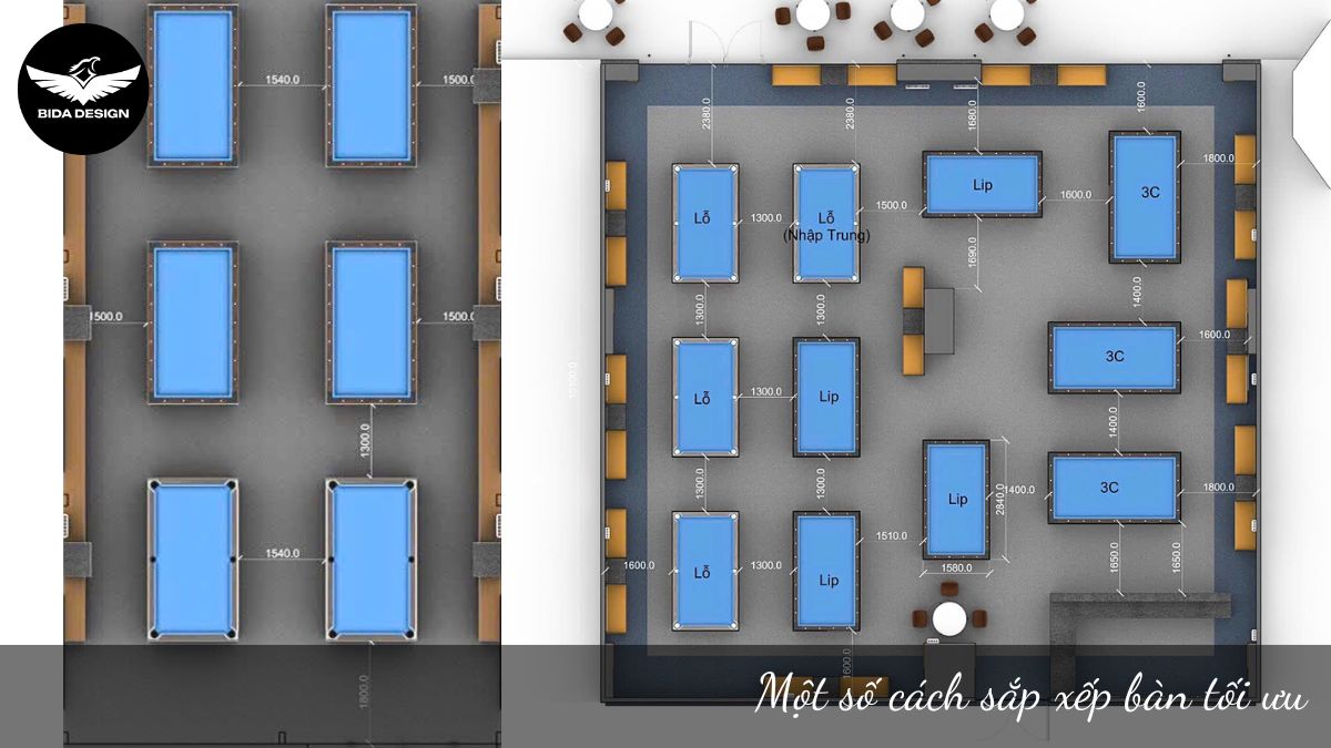 Một số cách sắp xếp bàn tối ưu