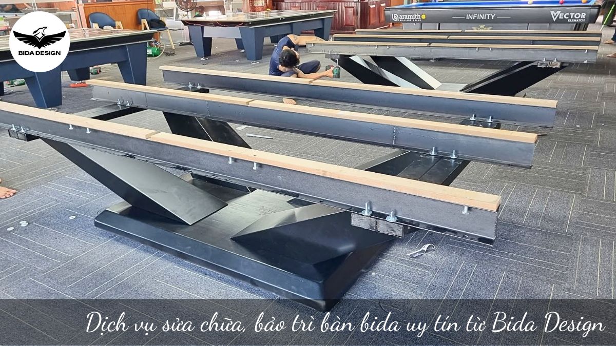 Dịch vụ sửa chữa, bảo trì bàn bida uy tín từ Bida Design