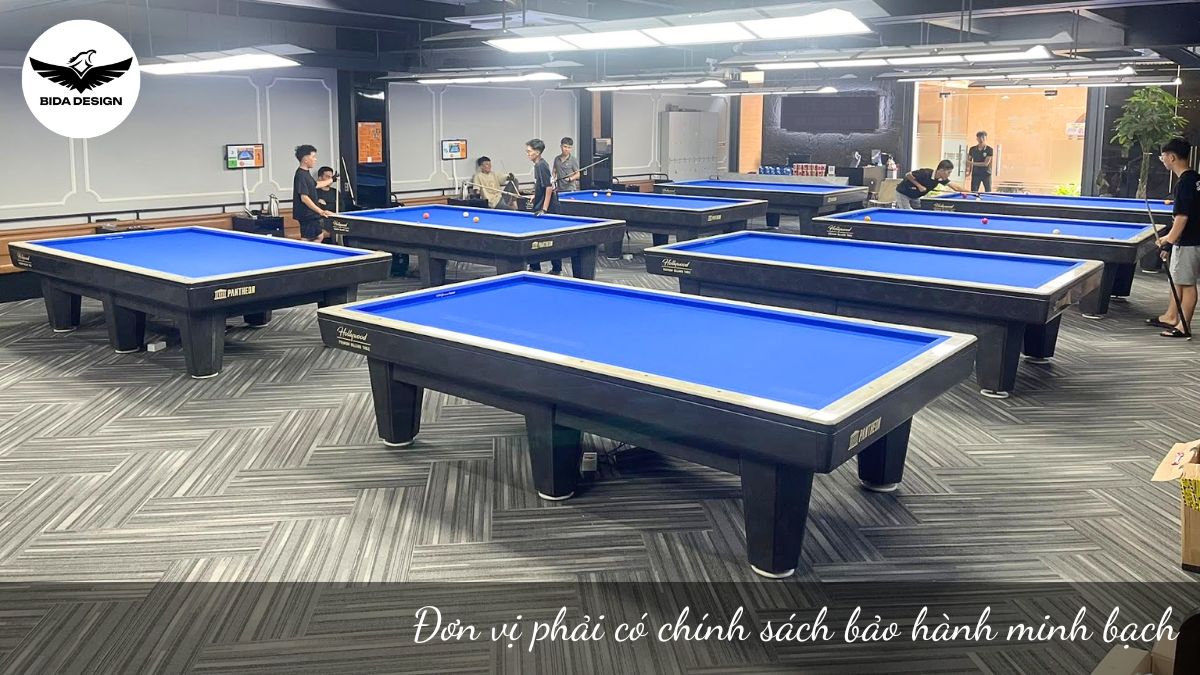 Đơn vị phải có chính sách bảo hành minh bạch