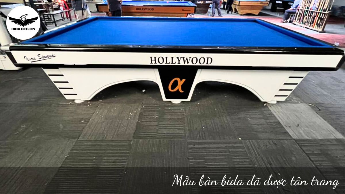 Mẫu bàn bida đã được tân trang
