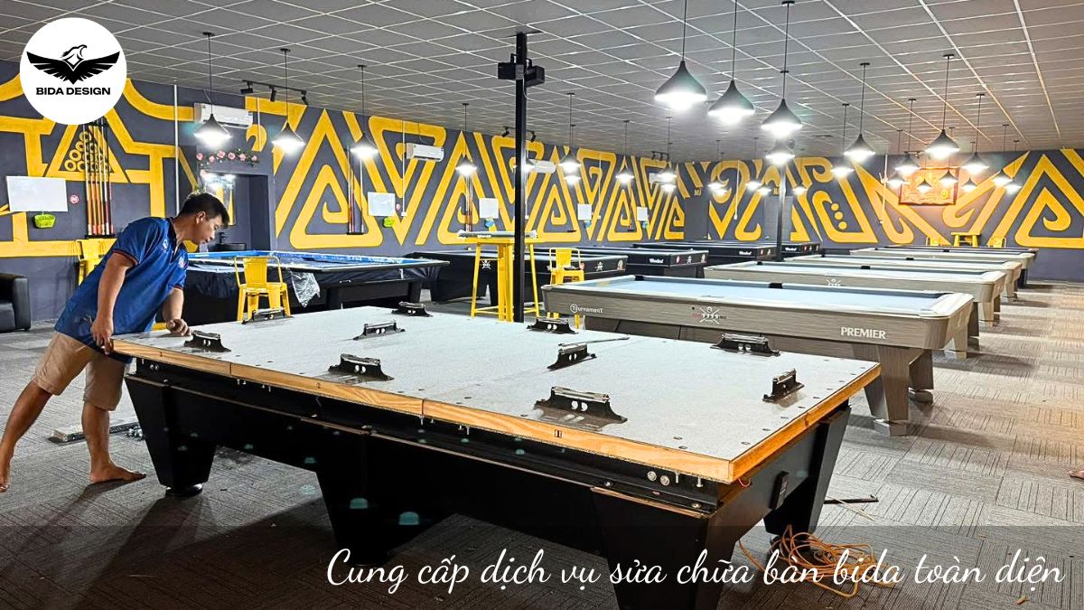 Cung cấp dịch vụ sửa chữa bàn bida toàn diện