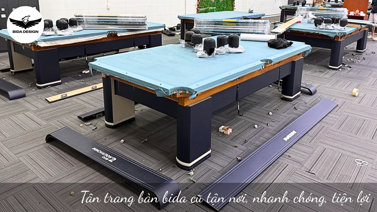 Tân trang bàn bida cũ tận nơi, nhanh chóng, tiện lợi