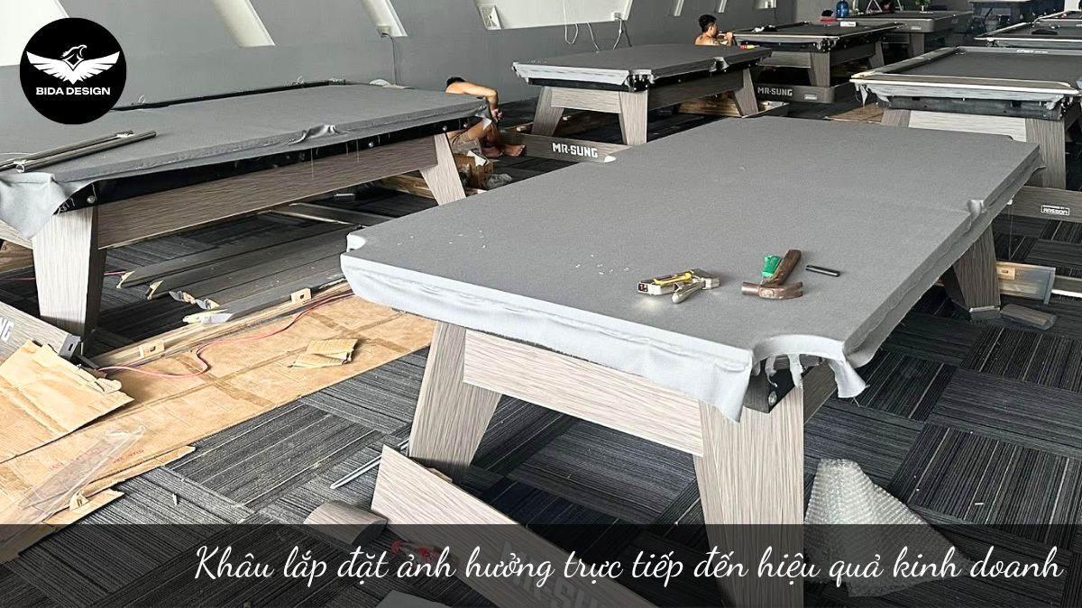 Khâu lắp đặt ảnh hưởng trực tiếp đến hiệu quả kinh doanh