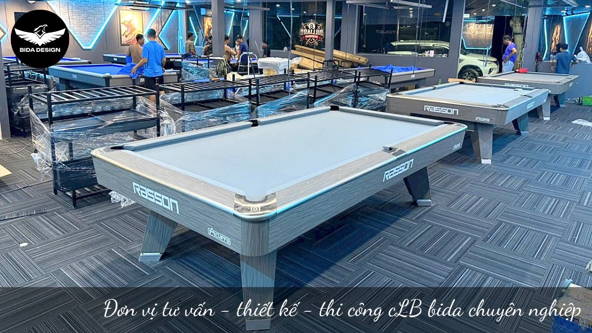 Đơn vị tư vấn - thiết kế - thi công cLB bida chuyên nghiệp