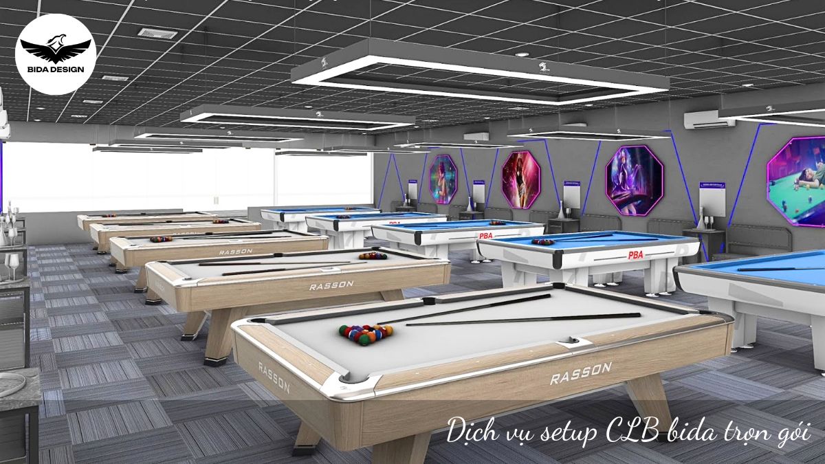 Dịch vụ setup CLB bida trọn gói