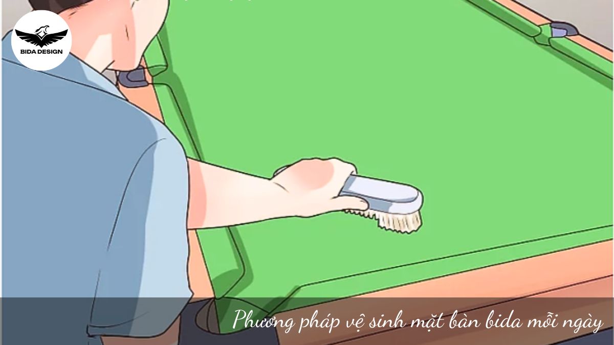 Phương pháp vệ sinh mặt bàn bida mỗi ngày