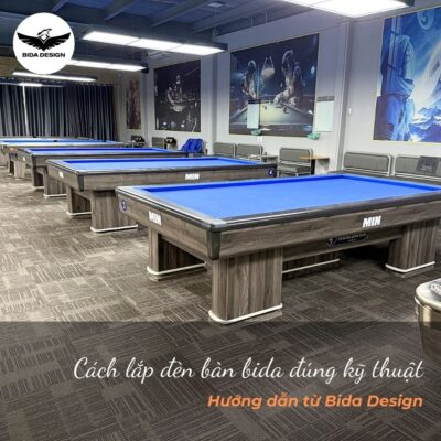 Cách lắp đèn bàn bida đúng kỹ thuật